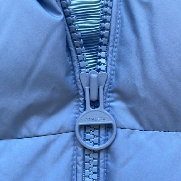 Athleta Downtown Blue Puffer Jacket Small - Picture 6 of 7